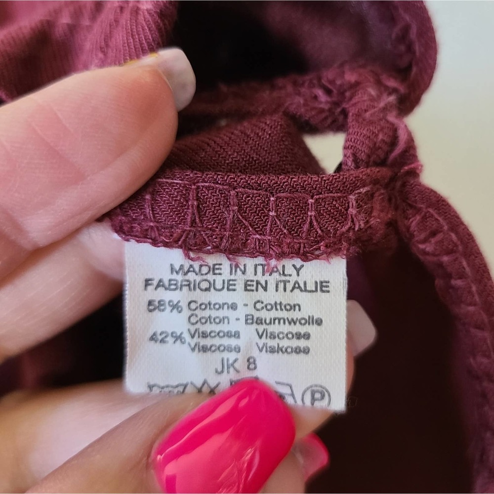 BRANDY MELVILLE | BURGUNDY CROP TANK | SIZE ONE-SIZE - Picture 7 of 12